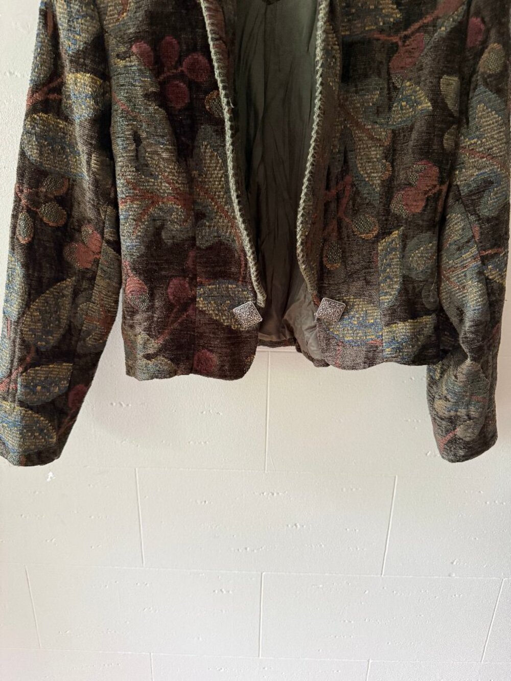 Vintage Longhorn | Tapestry Blazer | Cottagecore Western Stampede | Medium - Picture 8 of 14